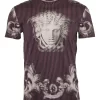 12-24 Versace Pre-Owned Medusa striped T-shirt 01 Versace Medusa striped T-shirt