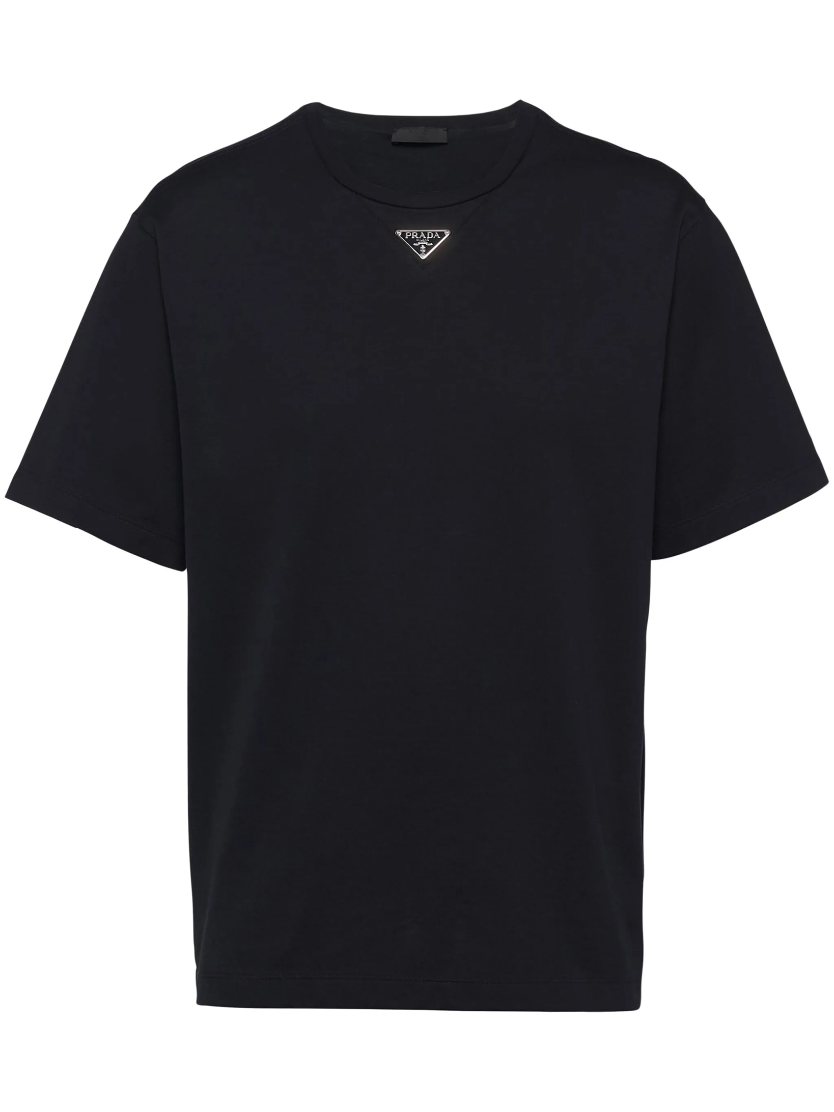 Prada Triangle-logo cotton T-shirt