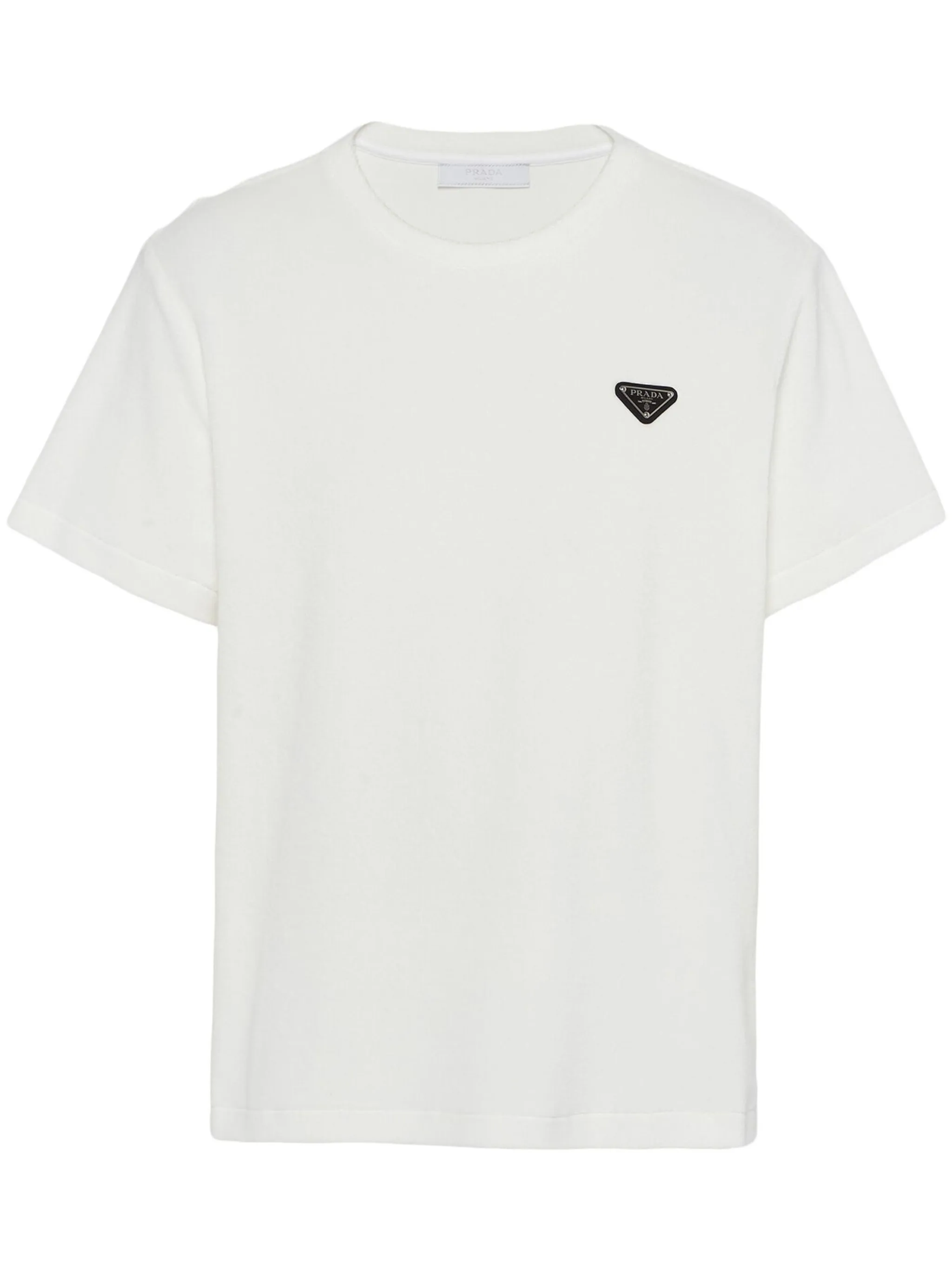Prada Triangle-logo Terry T-shirt