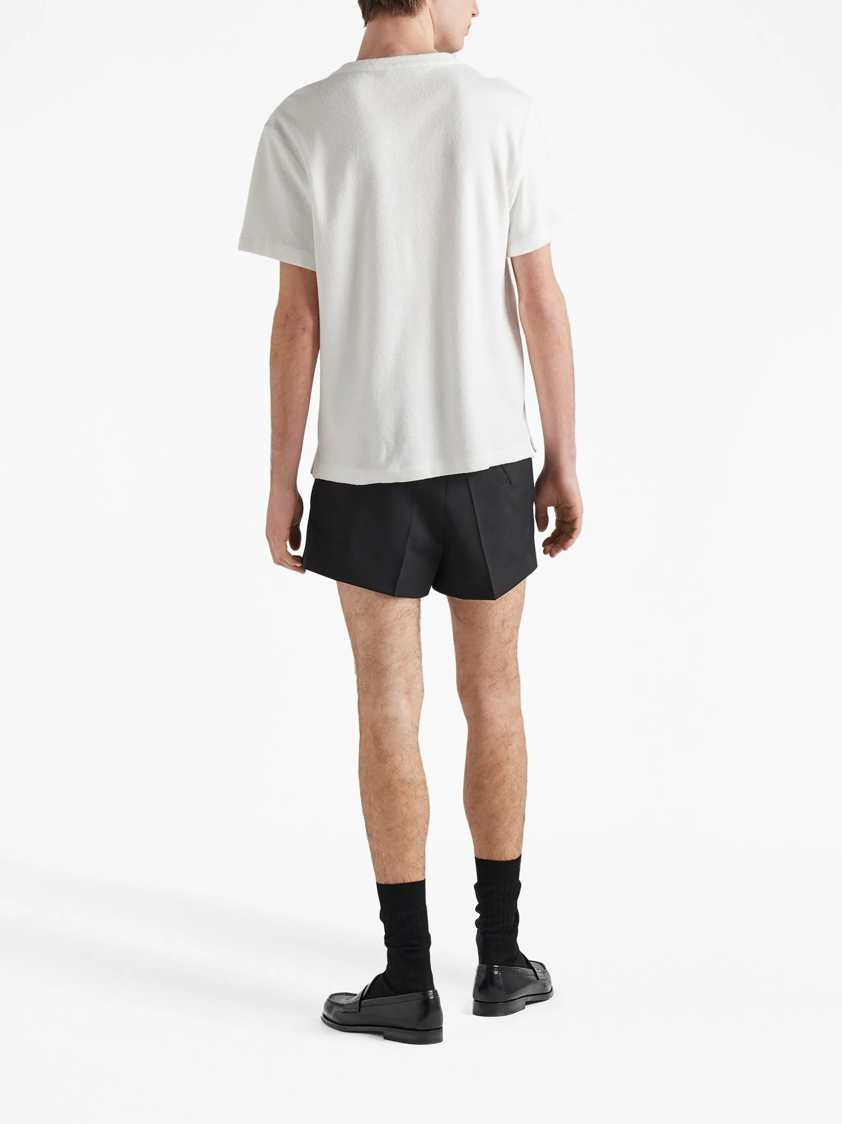Prada Triangle-logo Terry T-shirt