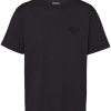 Prada Logo-patch Cotton T-shirt