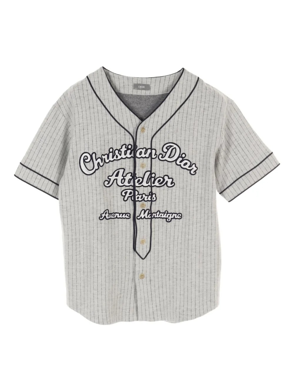 Dior 2010s Embroidered Striped Shirt