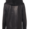 Saint Laurent 2017 Hooded Leather Hoodie