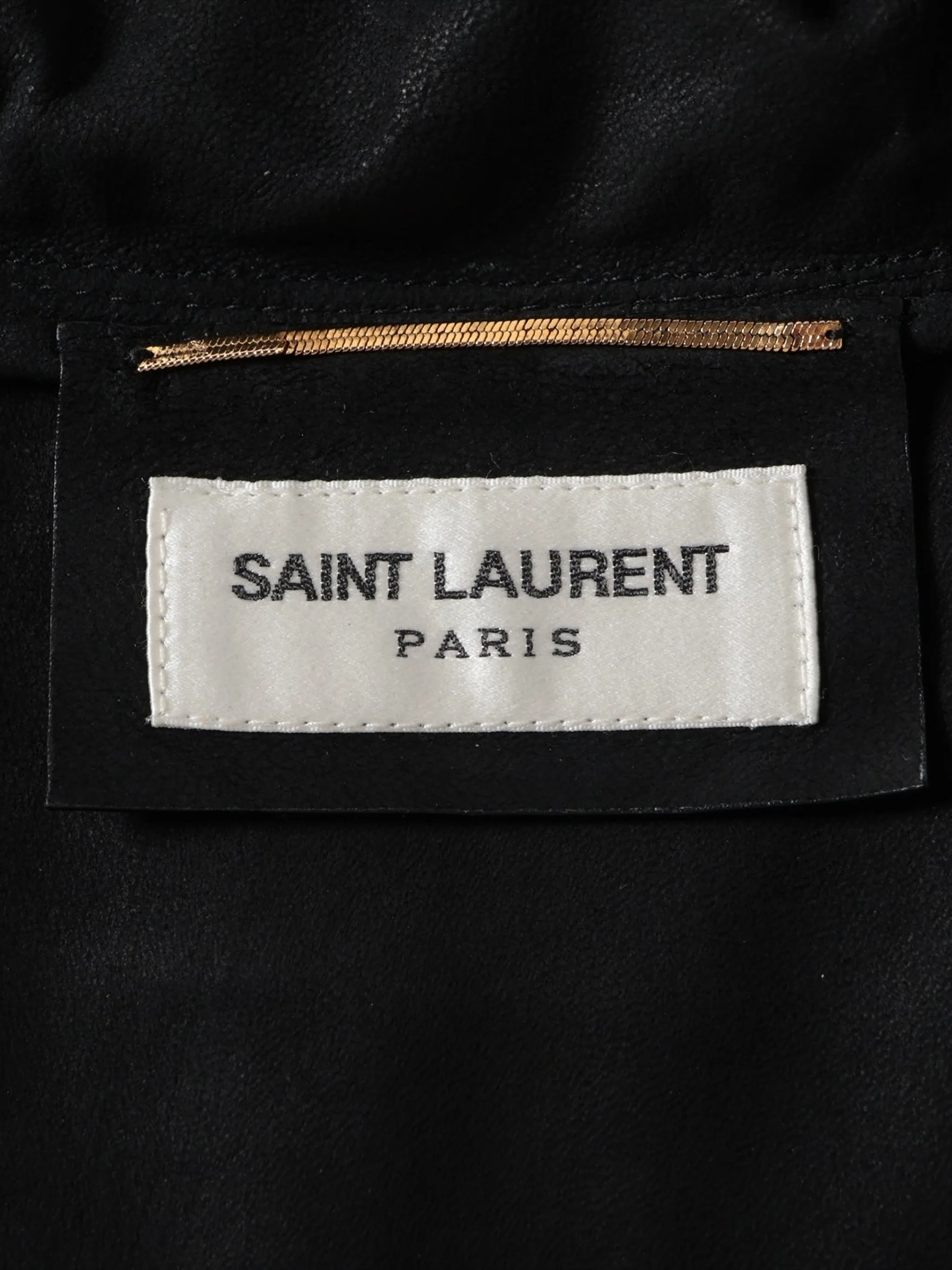 Saint Laurent 2017 Hooded Leather Hoodie