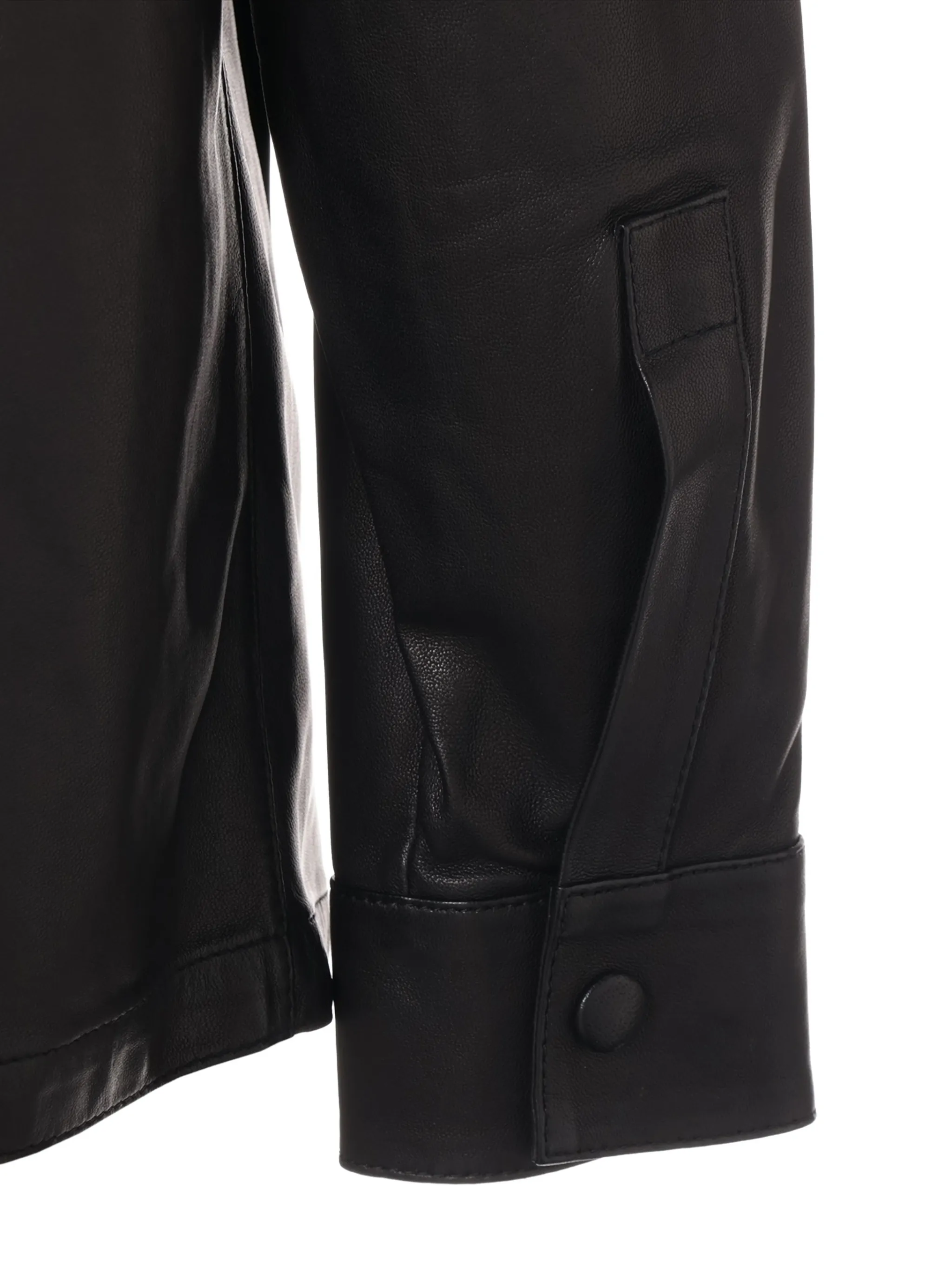 Saint Laurent 2017 Hooded Leather Hoodie