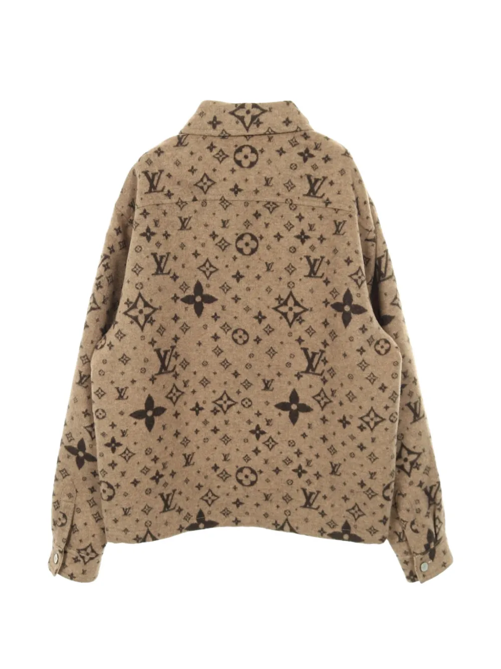 Louis Vuitton 2010s Monogram Buttoned Shirt Jacket