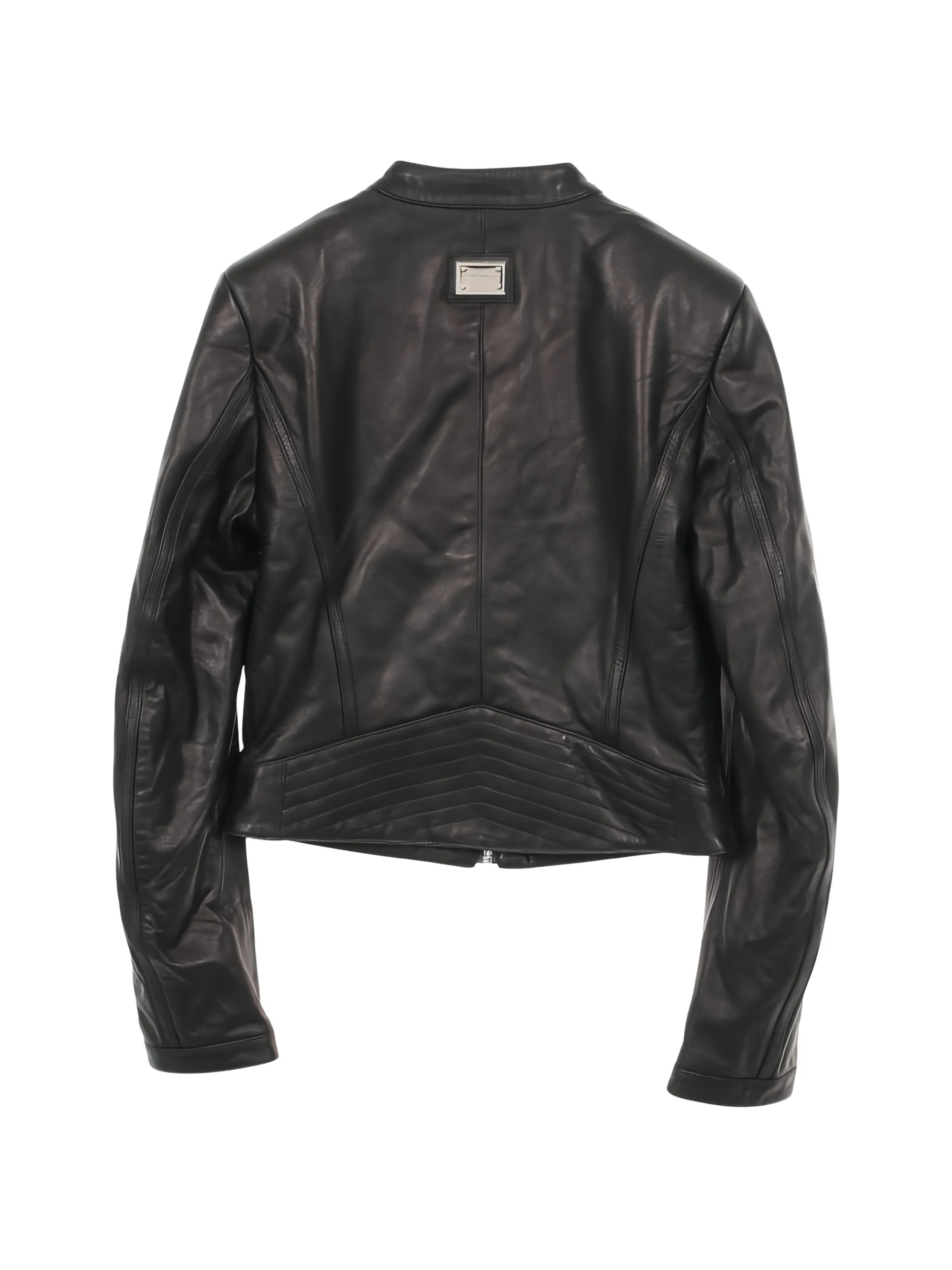 Dolce & Gabbana 2010s Zipped Lambskin Biker Jacket