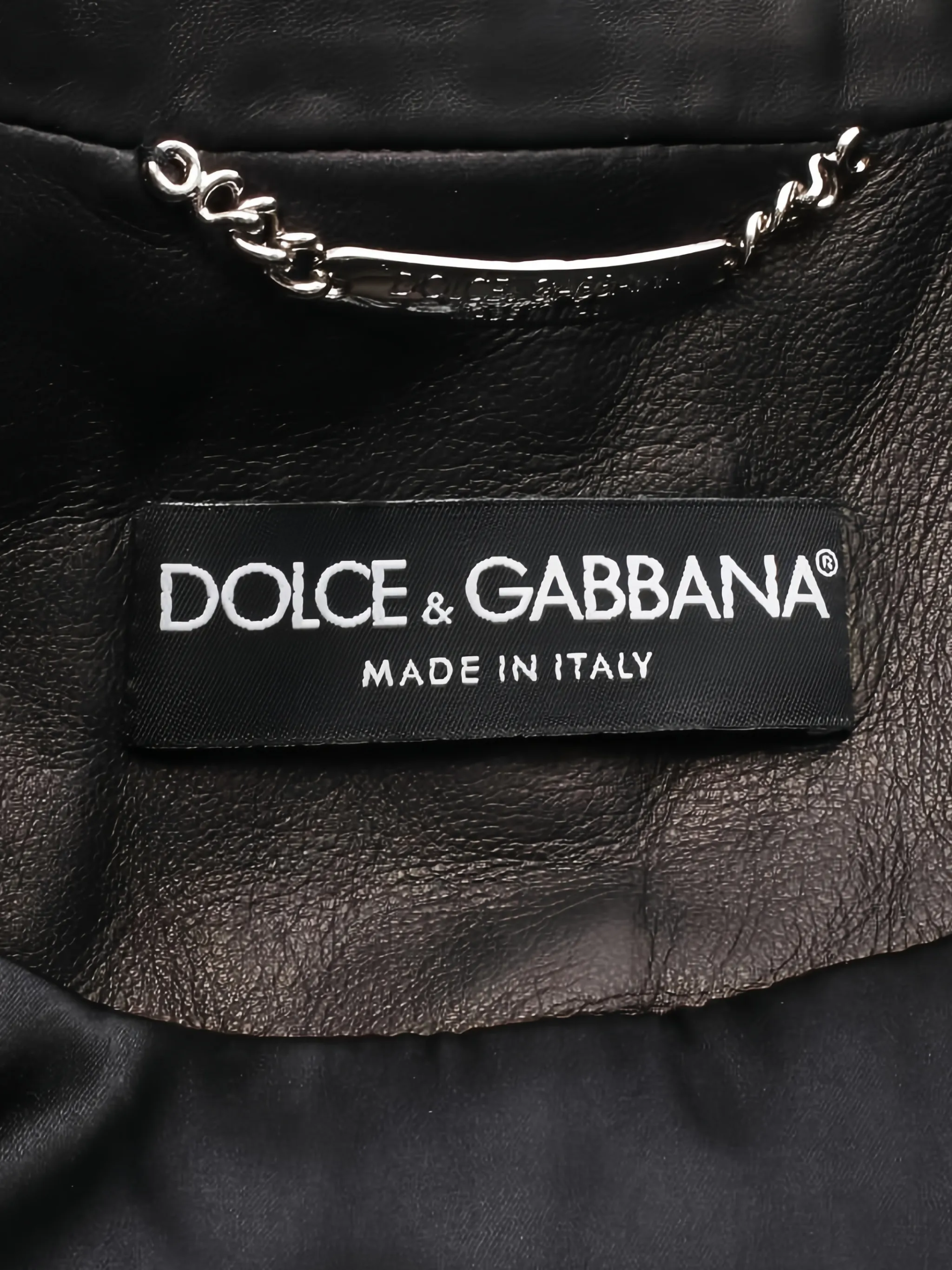 Dolce & Gabbana 2010s Zipped Lambskin Biker Jacket