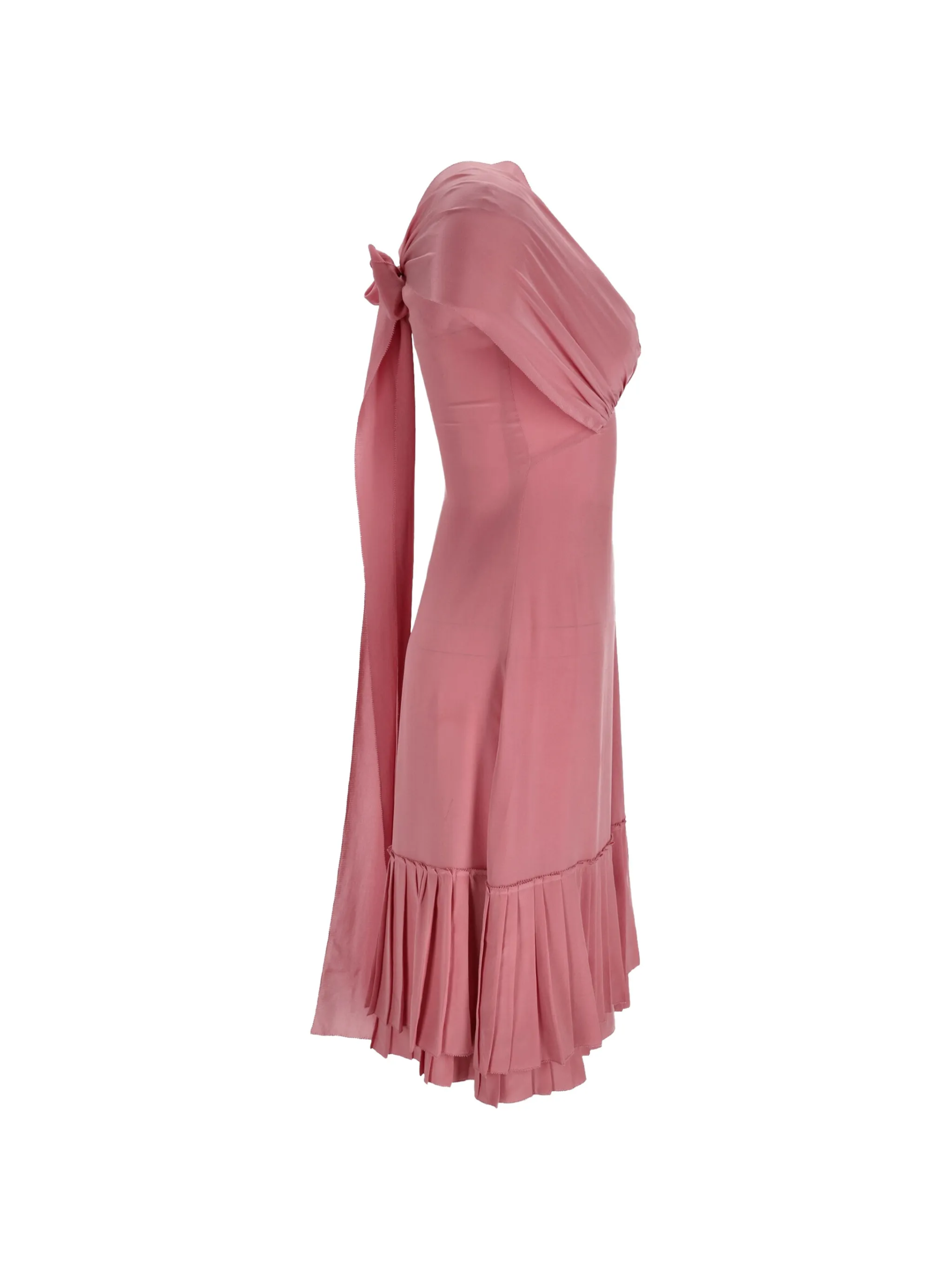 Prada Pleated Midi Dress