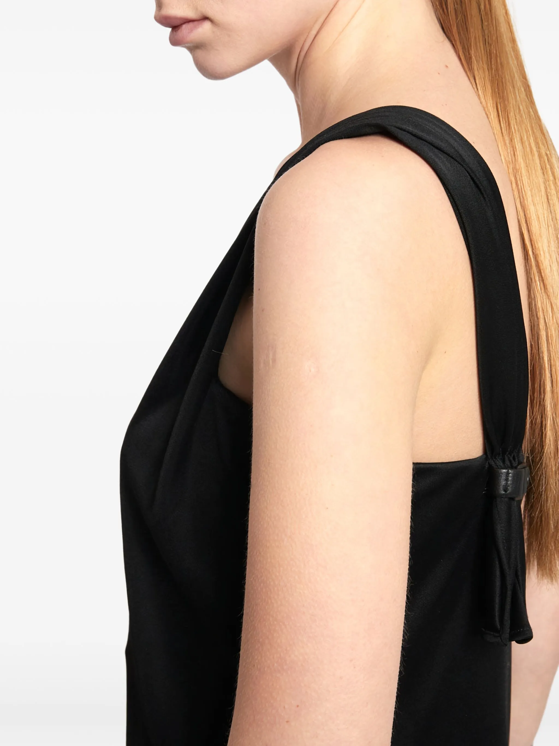 Versace 1990s One-Shoulder Midi Dress