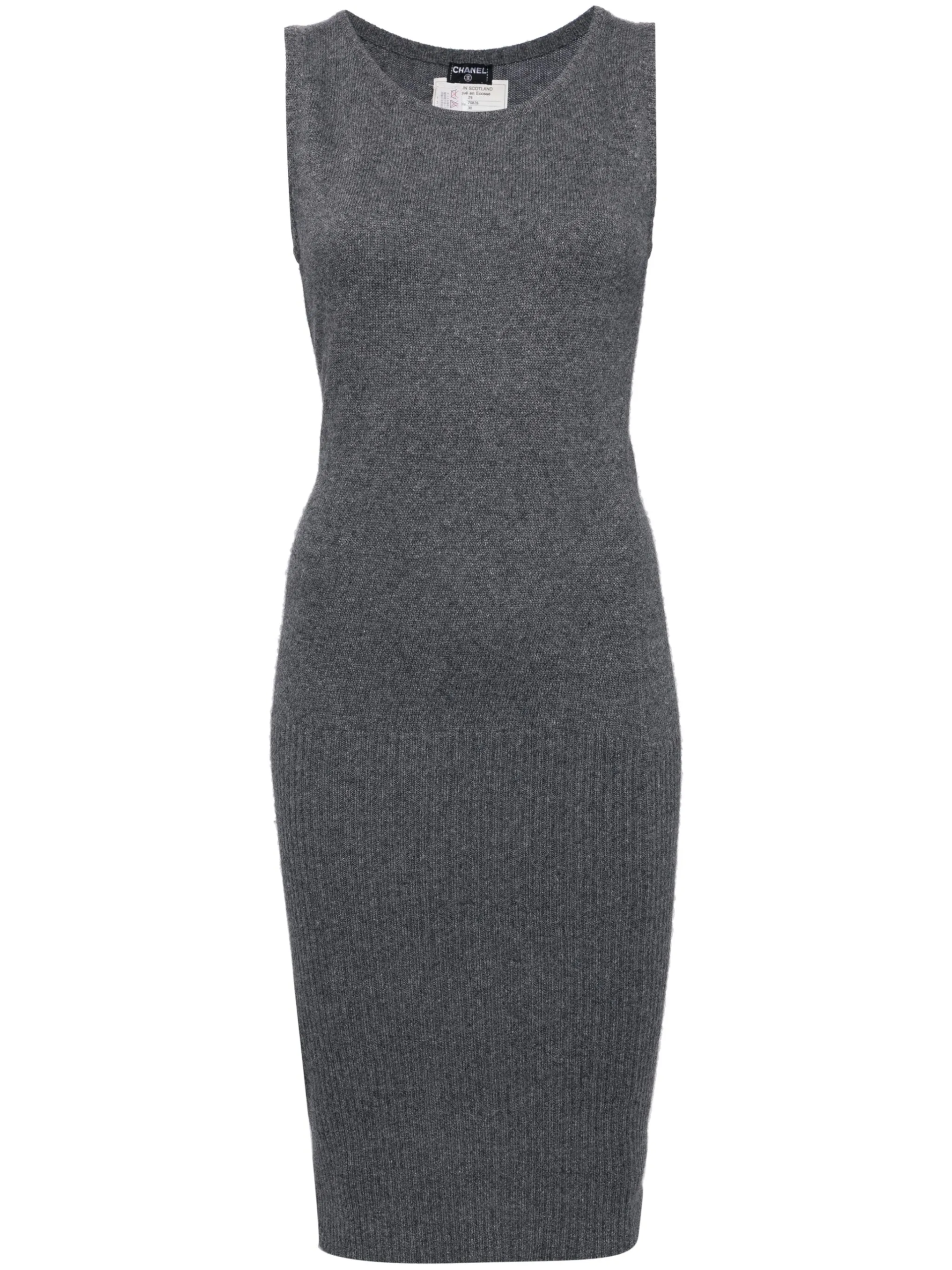 CHANEL 2000s Knitted Cashmere Dress