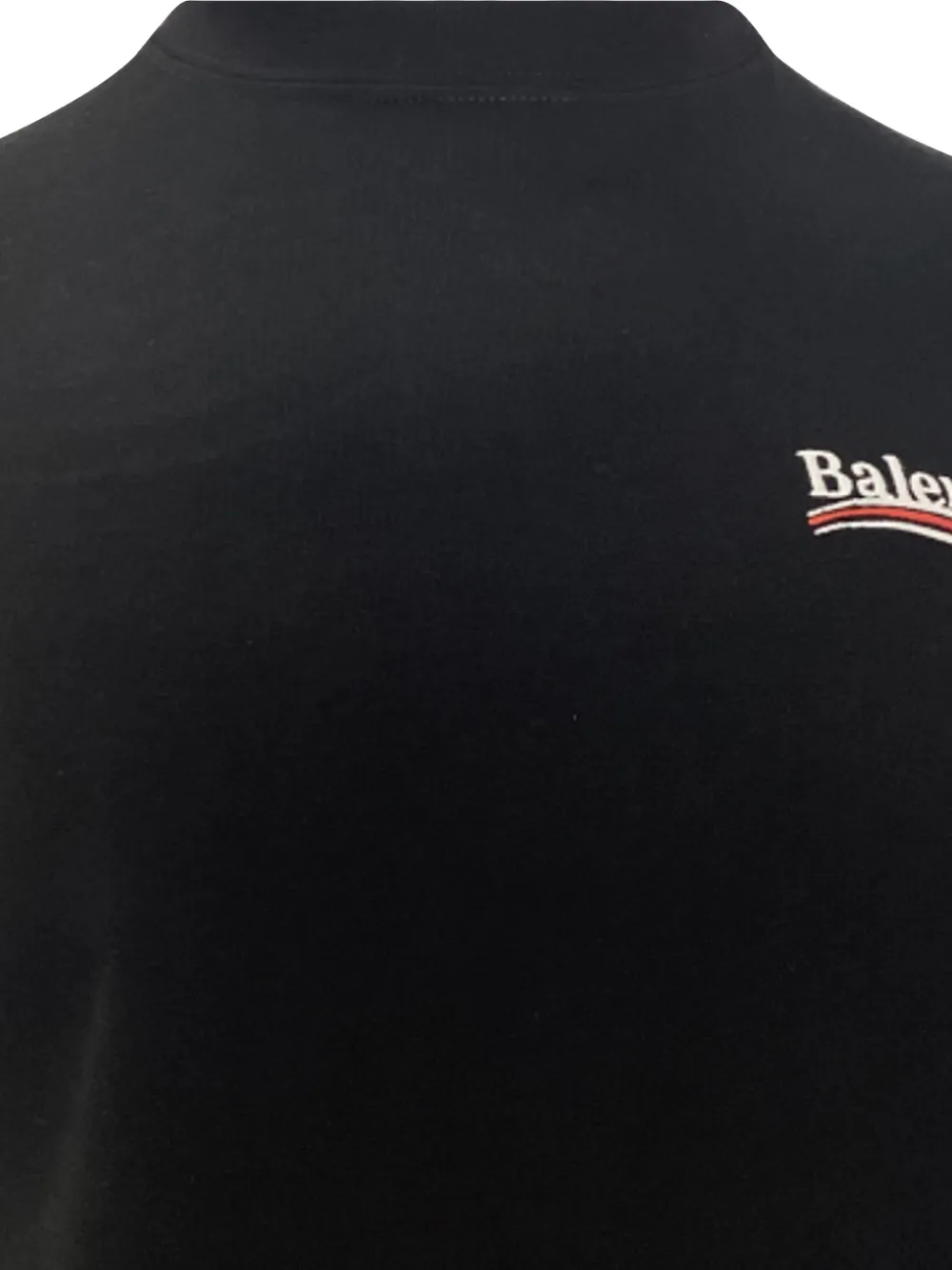 Balenciaga Logo Mock-Neck T-Shirt
