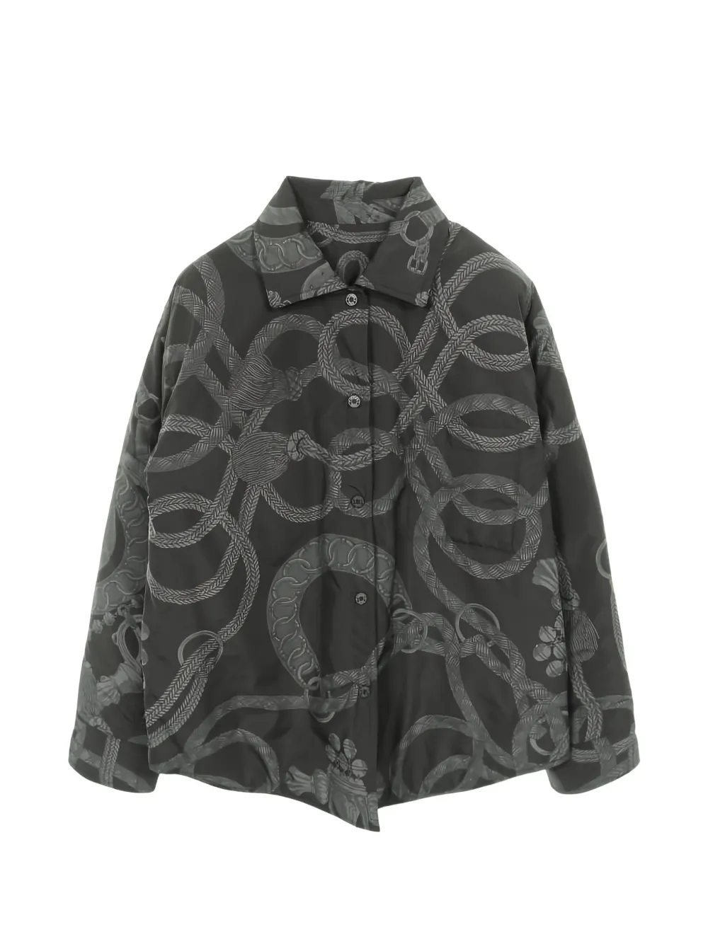 Hermès 2010s Palefroi Remix Reversible Quilted Overshirt