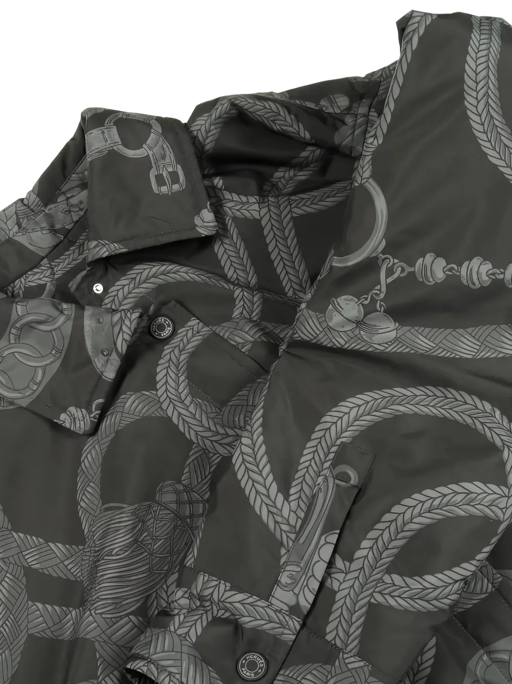 Hermès 2010s Palefroi Remix Reversible Quilted Overshirt